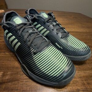 adidas Black and Green Athletic Shoes